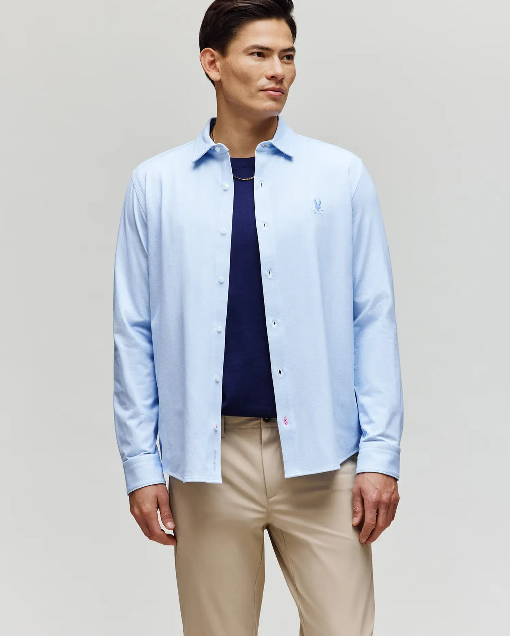 Premium MENS JIM JERSEY STRIPED KNIT SHIRT