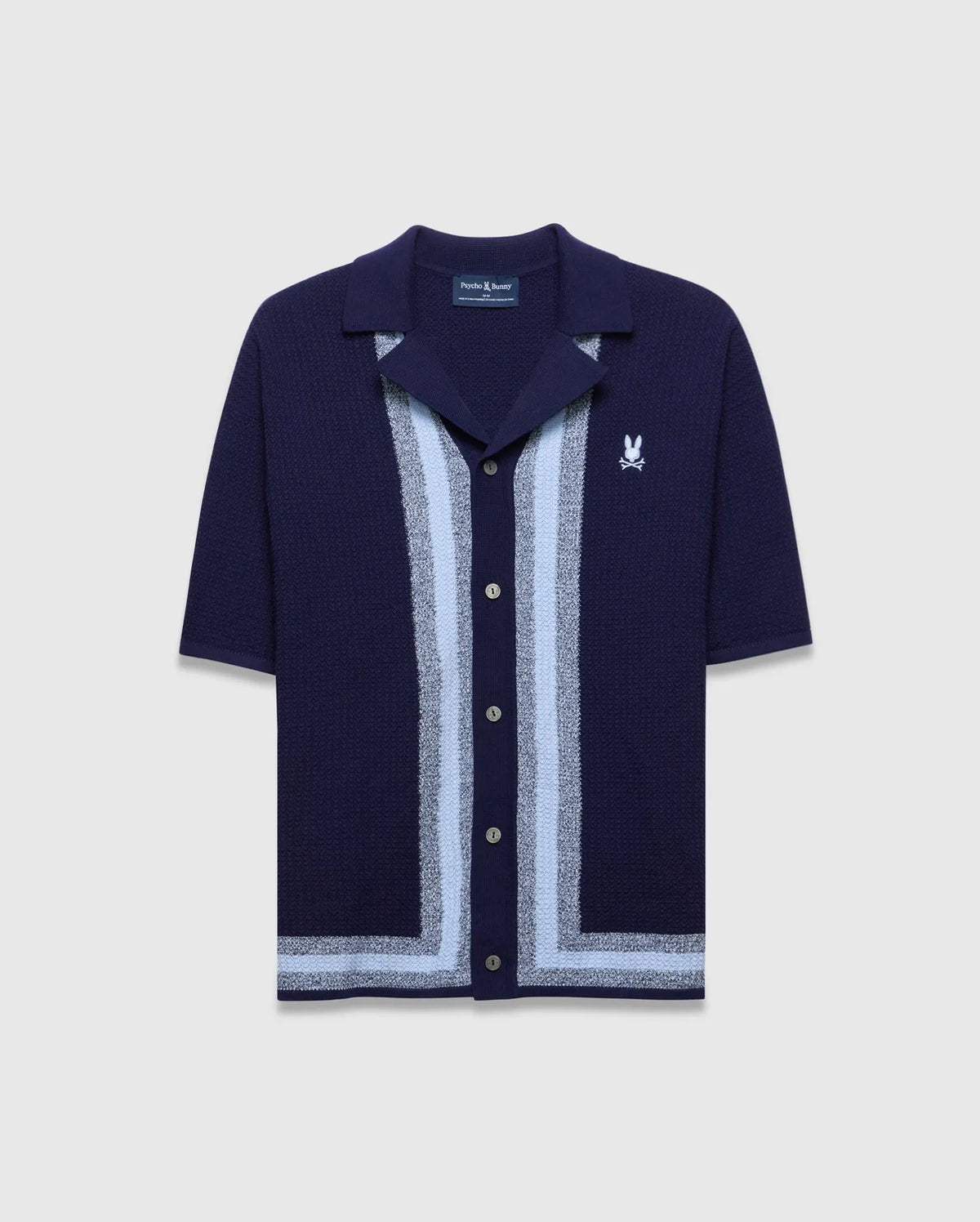 Premium MENS GILES RELAXED FIT BORDER KNIT SHIRT