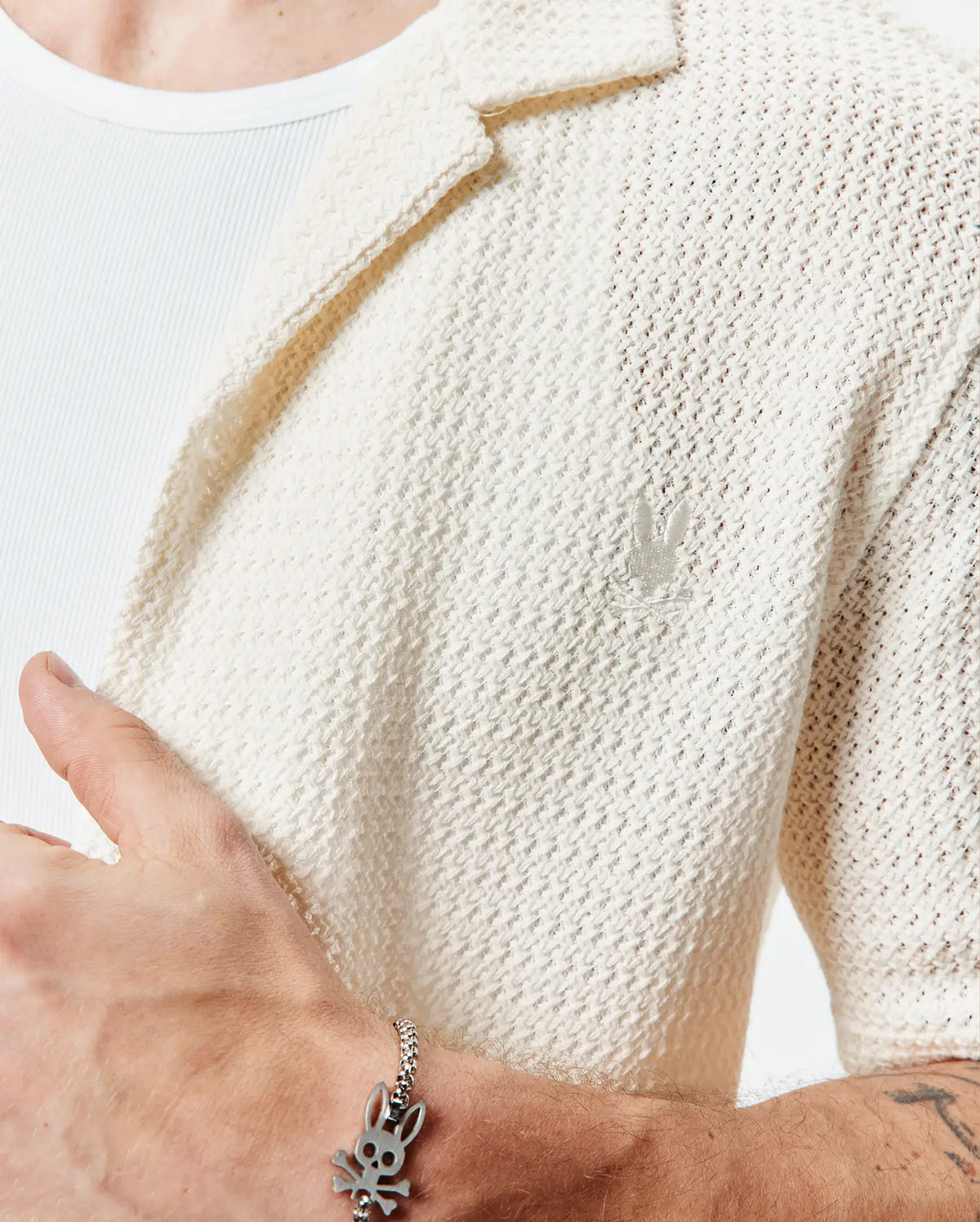 Premium MENS ACHILLE CROCHET SHIRT