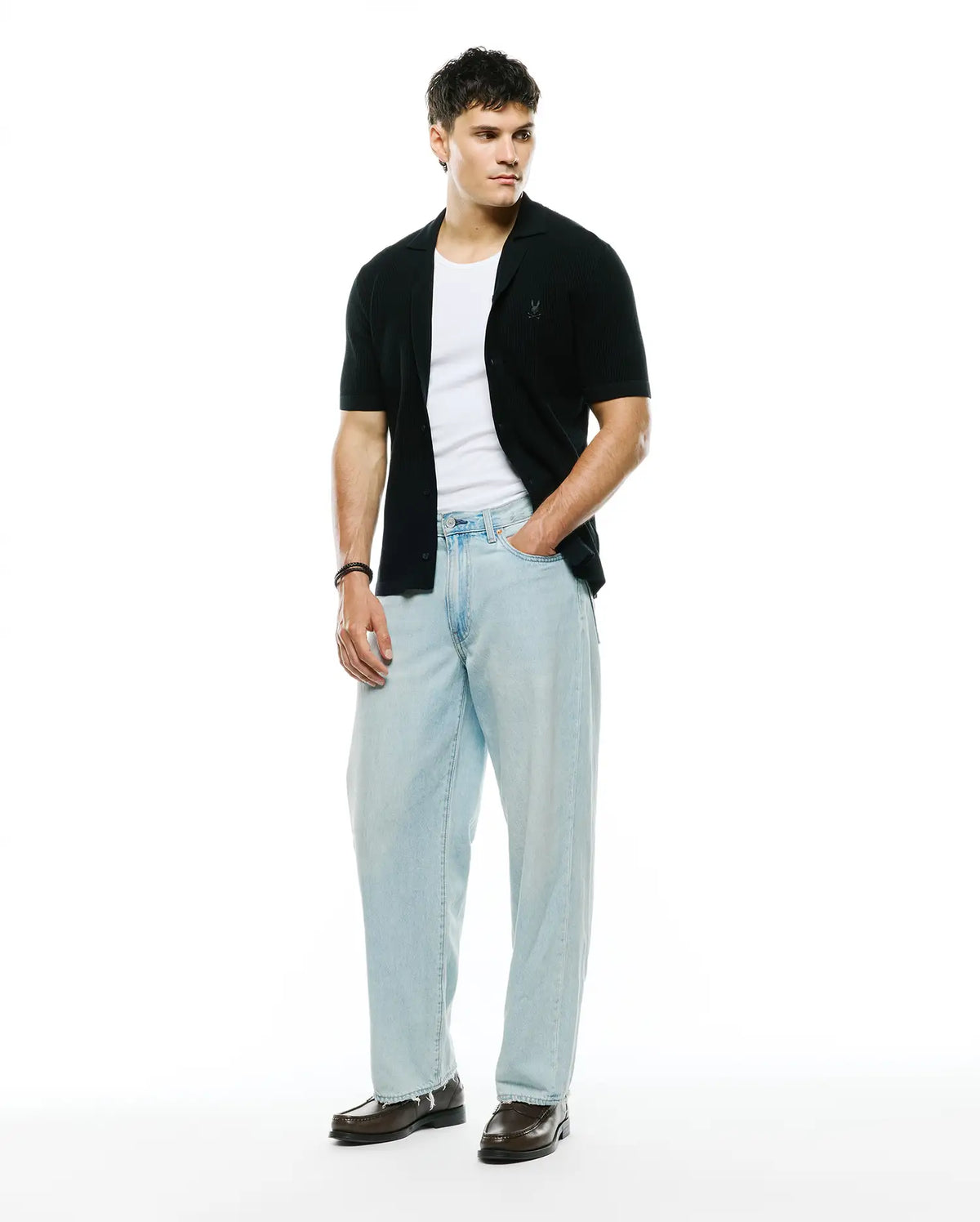 Premium MENS YANN KNIT CAMP SHIRT