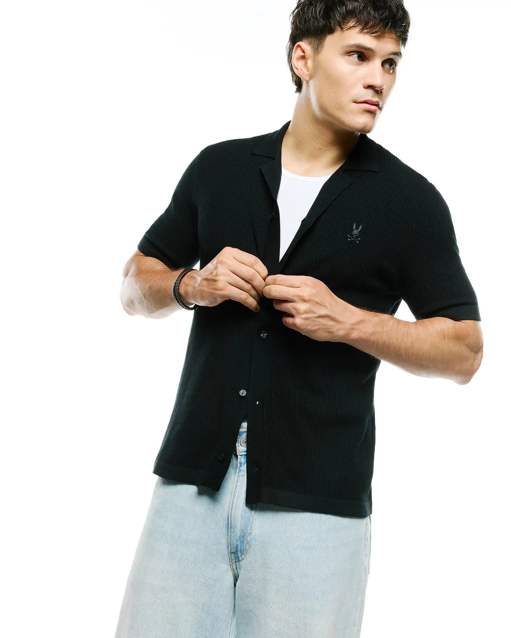 Premium MENS YANN KNIT CAMP SHIRT