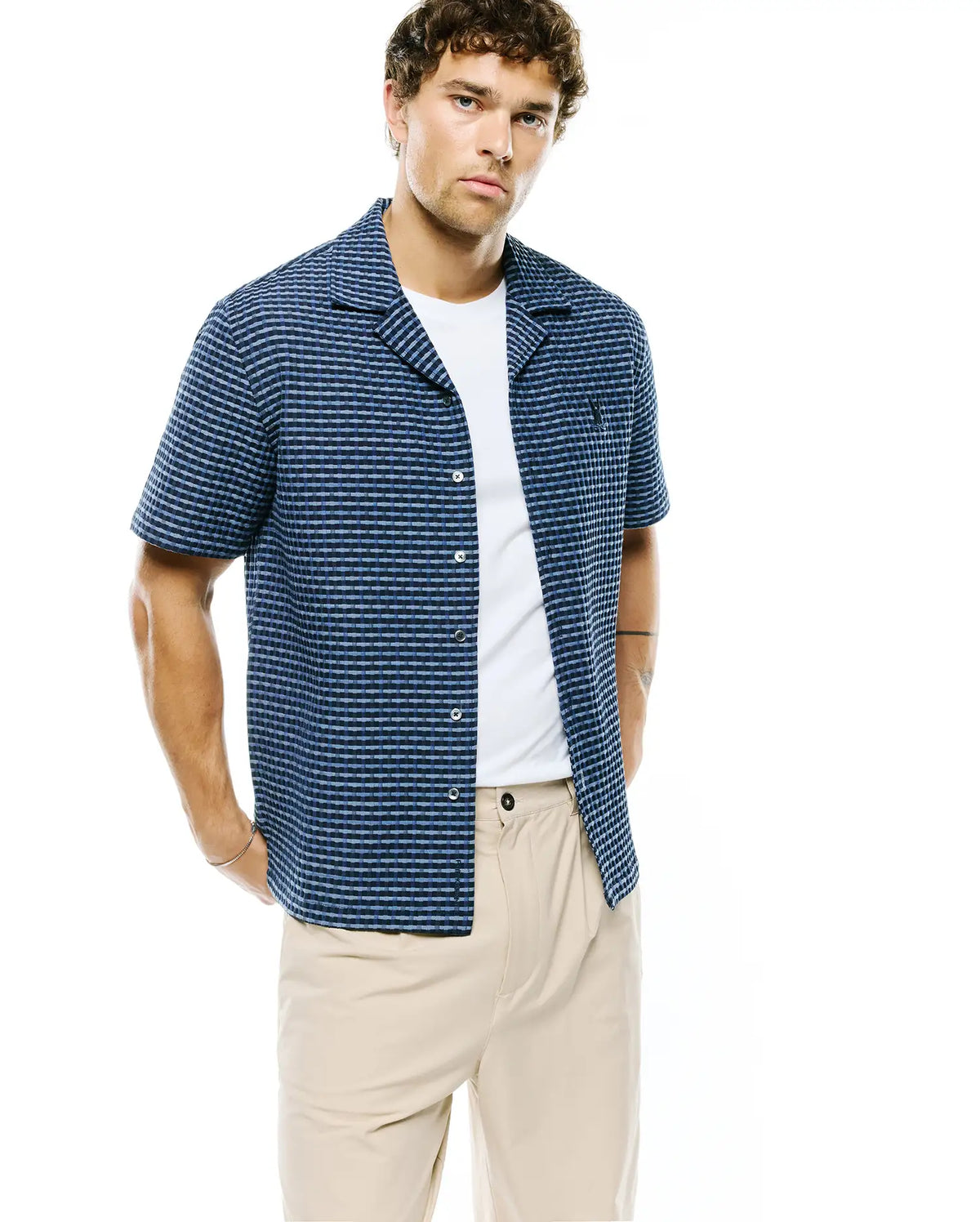 Premium MENS ERIK RAISED CHECK SHIRT