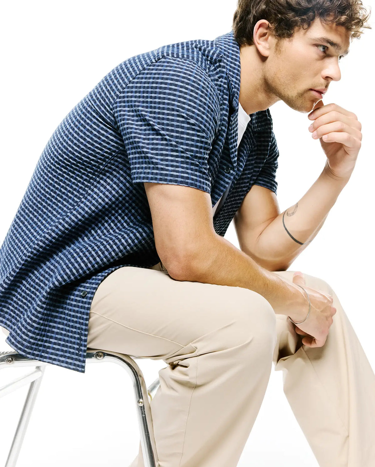 Premium MENS ERIK RAISED CHECK SHIRT
