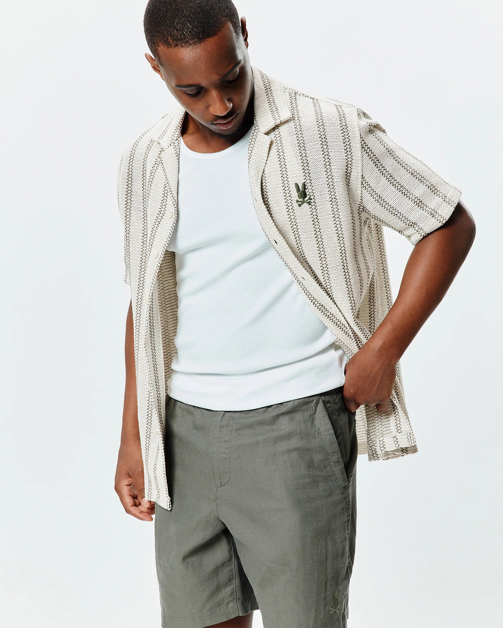 Premium MENS TATUM CROCHET SHIRT