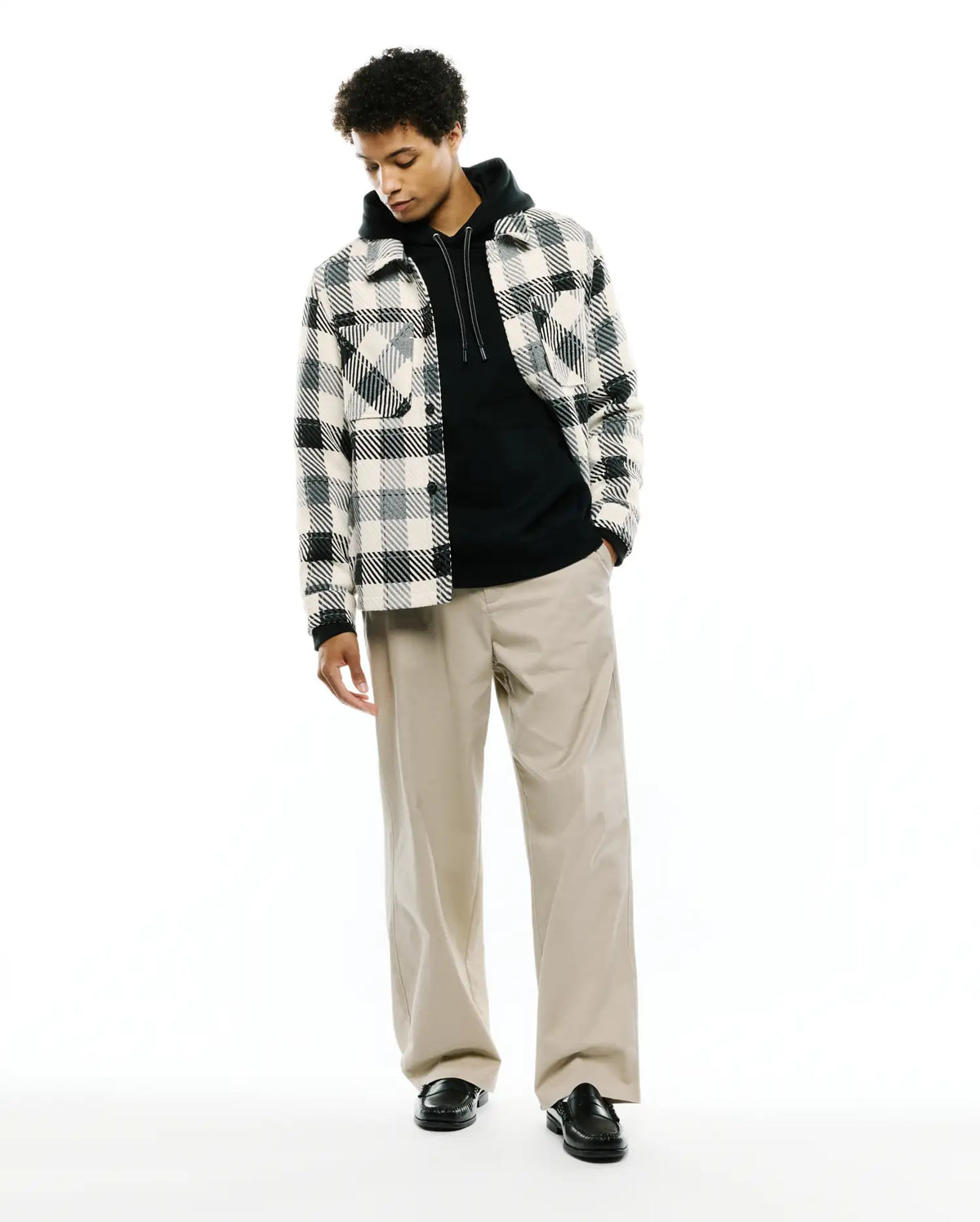 Premium KESSLER OVERSIZED PLAID OVERSHIRT