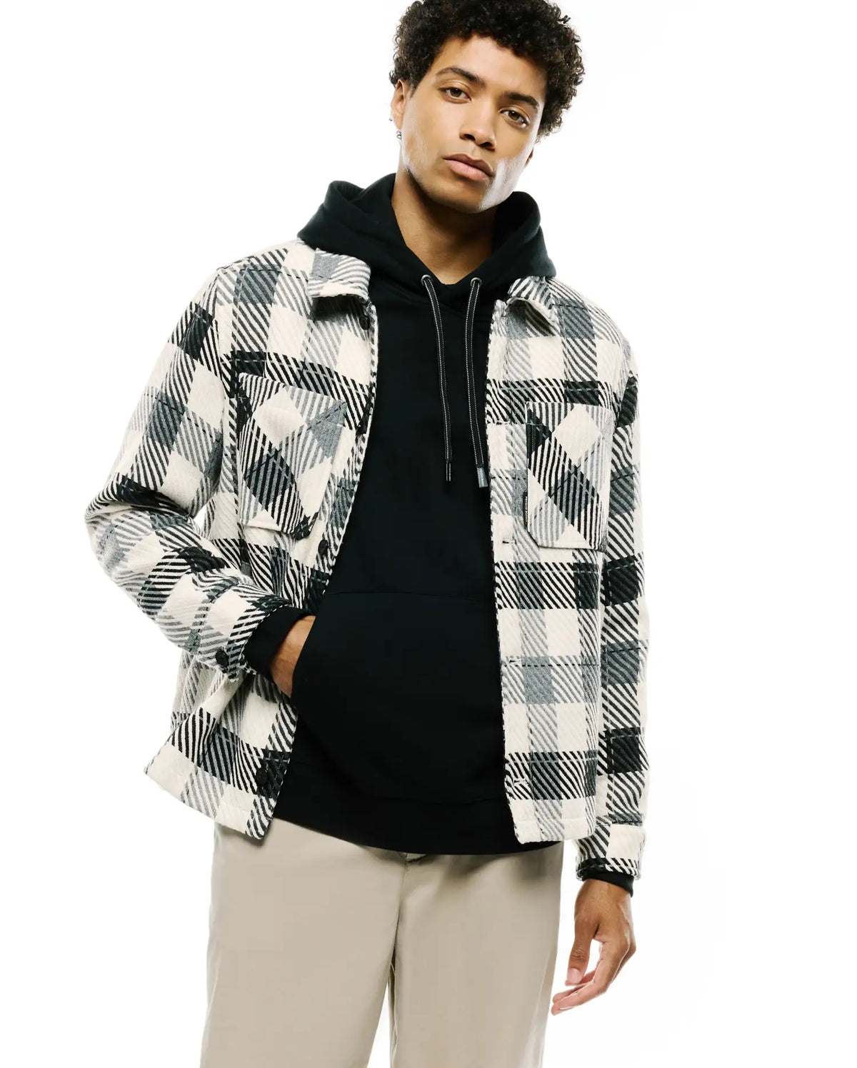 Premium KESSLER OVERSIZED PLAID OVERSHIRT
