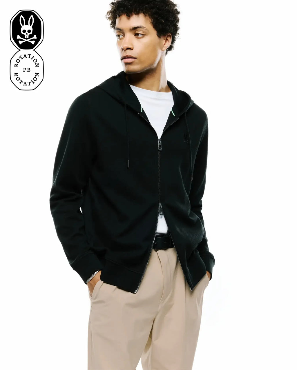 Premium MENS MARC TEXTURED FULL ZIP HOODIE