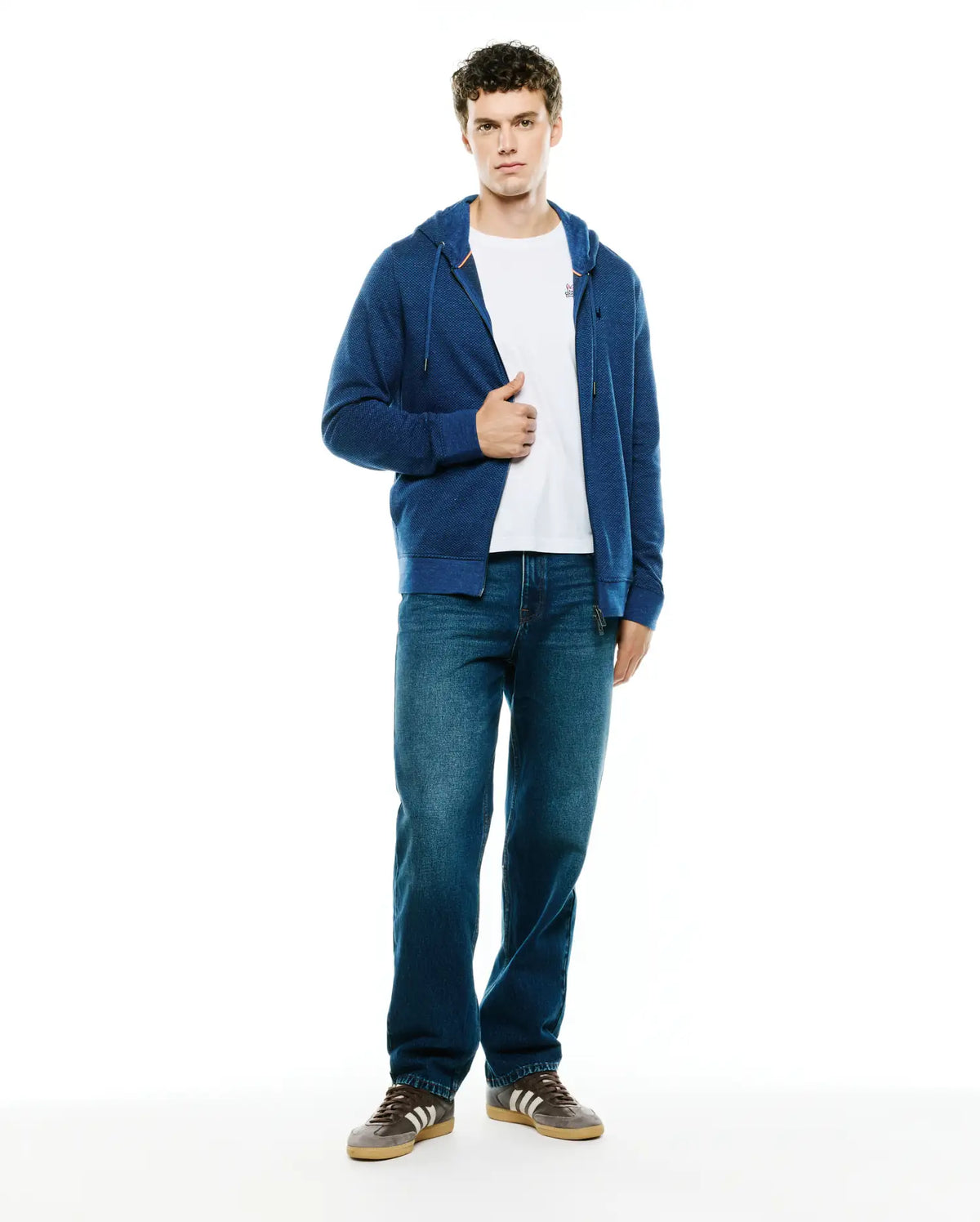 Premium MENS MARC TEXTURED ZIP HOODIE