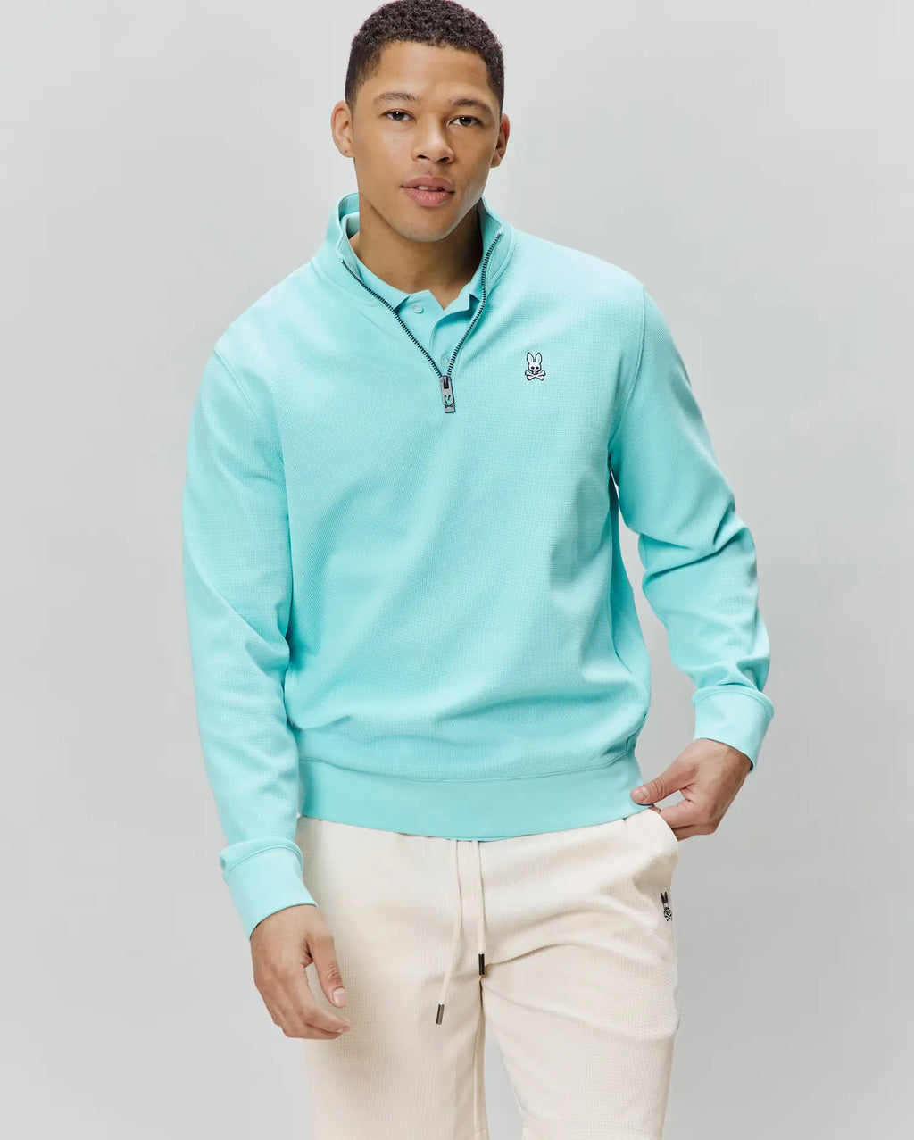 Premium MENS MAXTON WAFFLE 14 ZIP