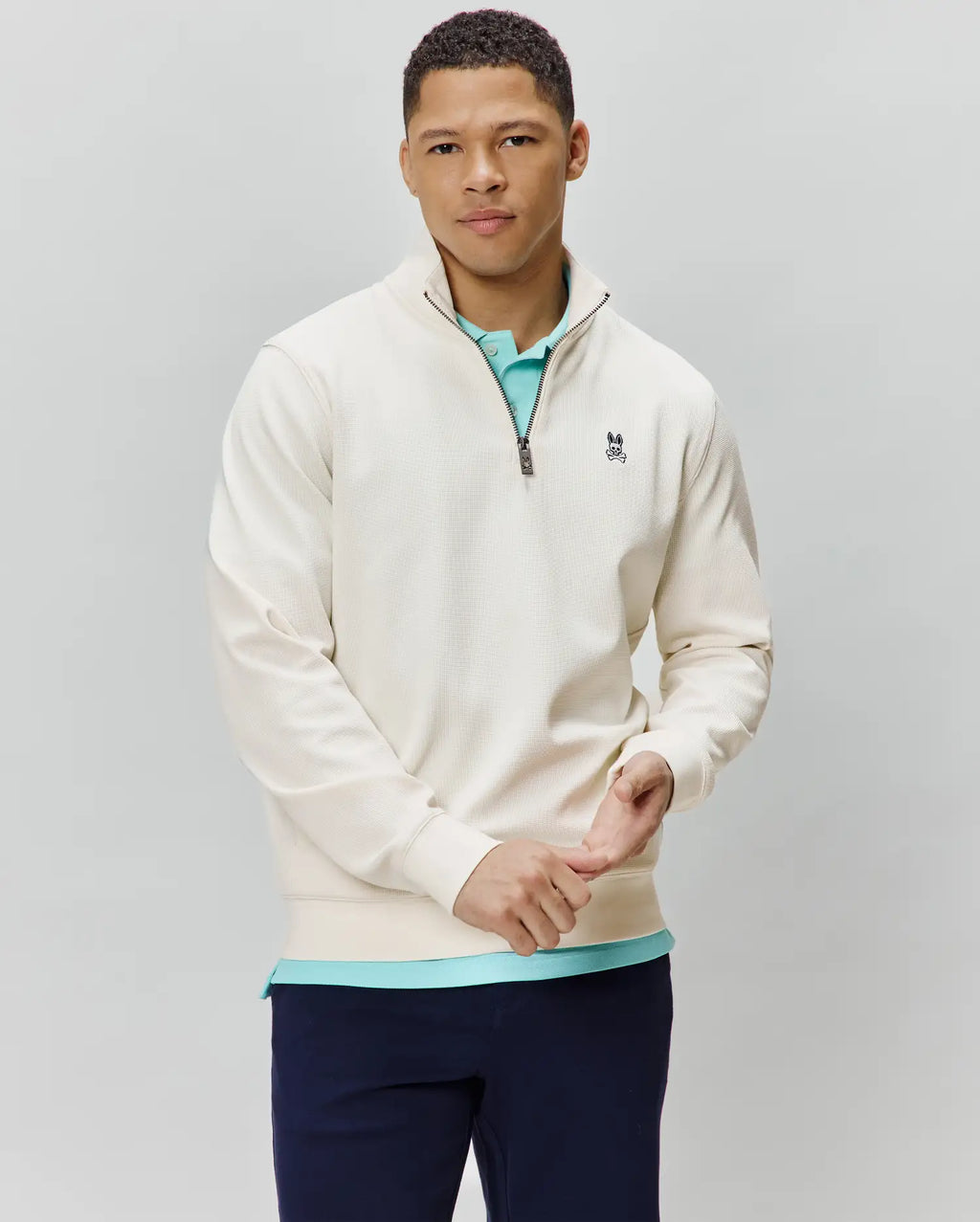 Premium MENS MAXTON WAFFLE 14 ZIP