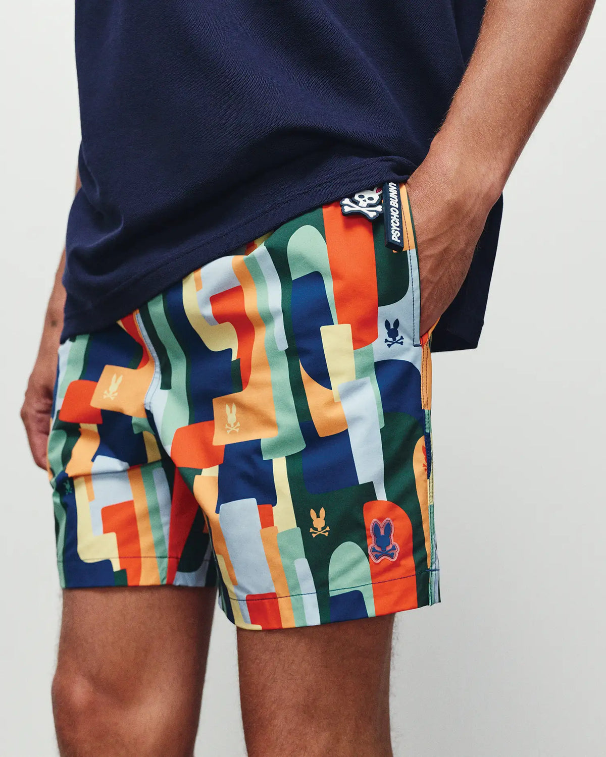 Premium MENS WES ALL-OVER PRINT SWIM TRUNKS