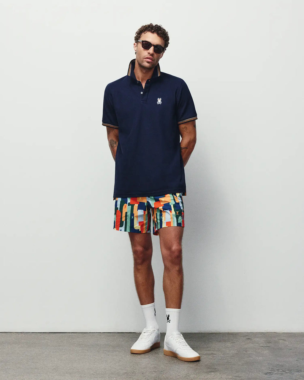 Premium MENS WES ALL-OVER PRINT SWIM TRUNKS